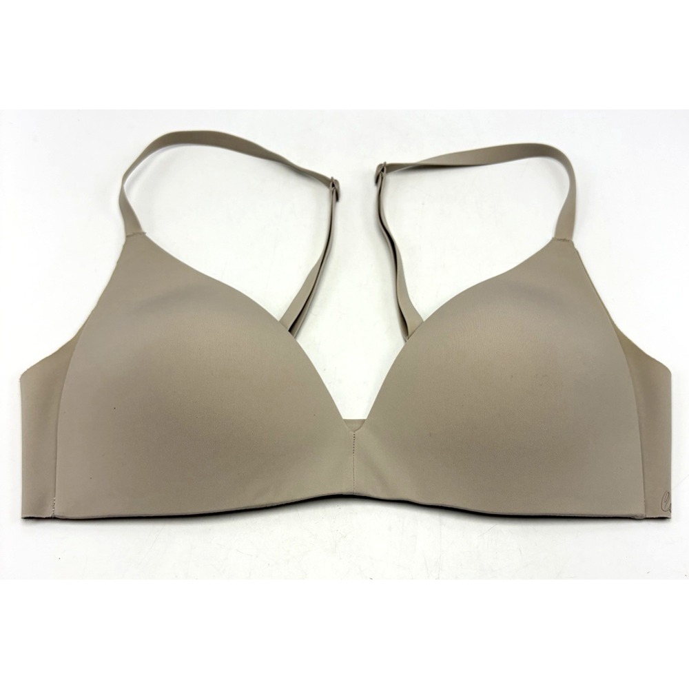 Lululemon Take Shape Bra LW2BK9S Size 32C Beige Workout Gym Adjustable
